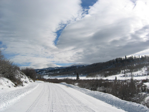 County Road 19 in Winter